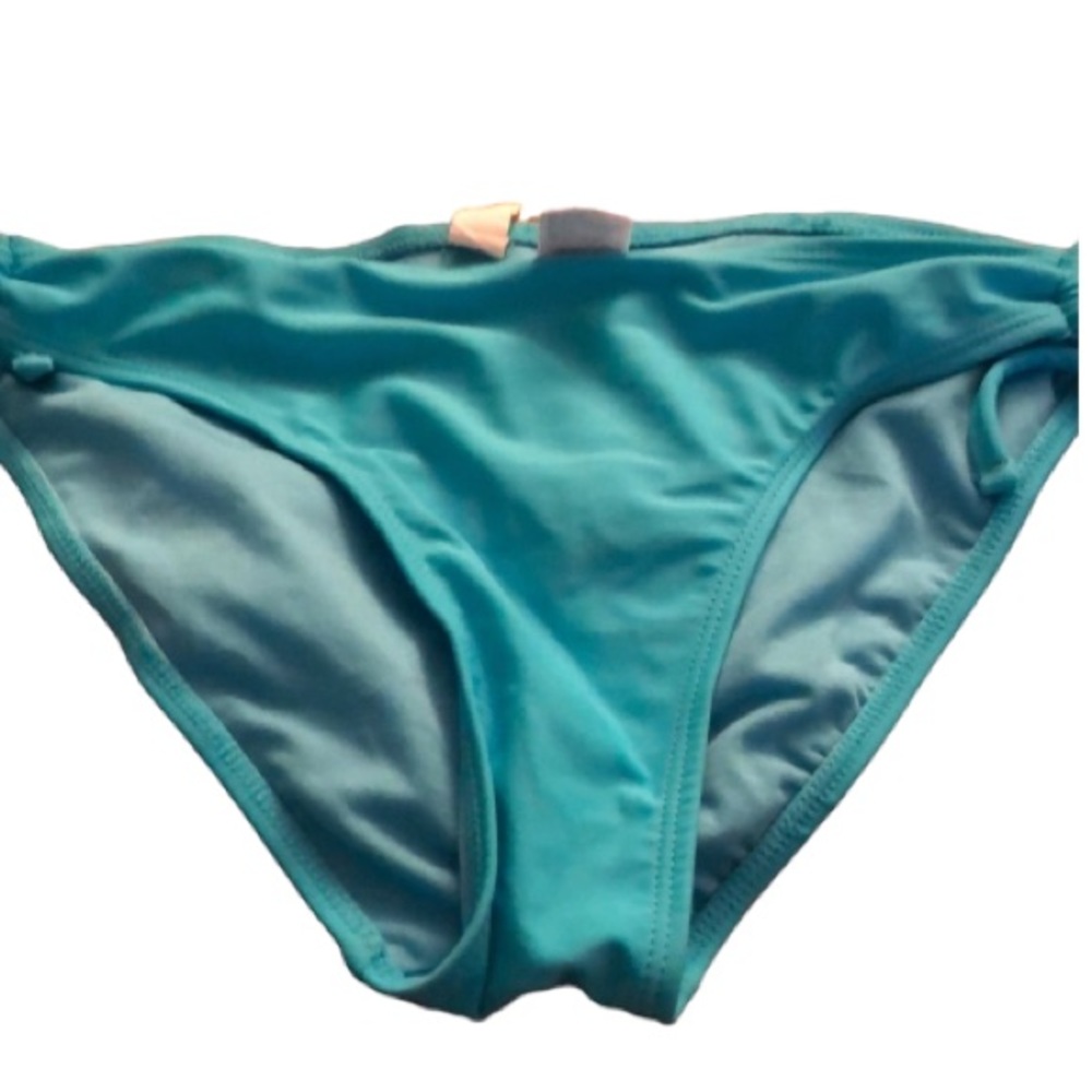 INMOCEAU aqua blue  size medium bikini bottom with ring ties